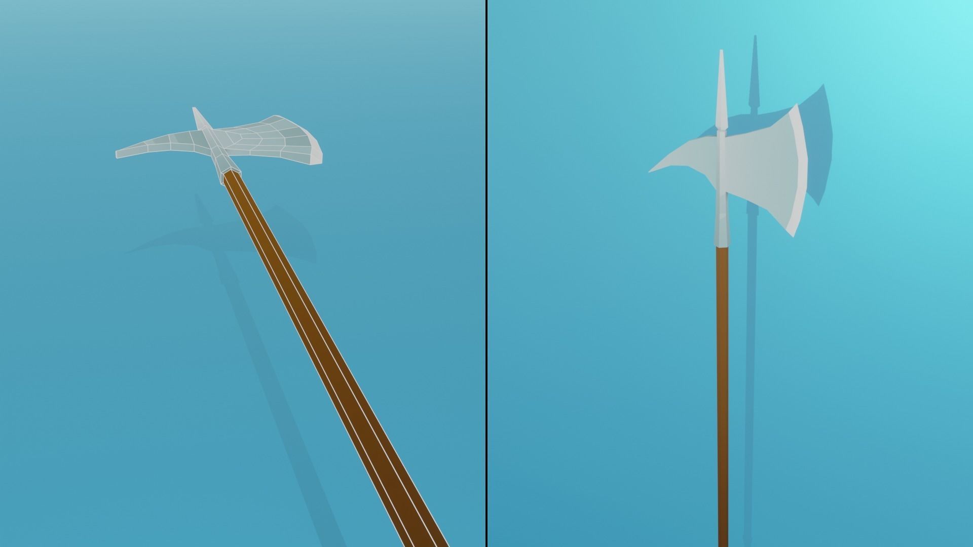 Low Poly Stylized Medieval Weapons Pack Low-poly 3D model_19