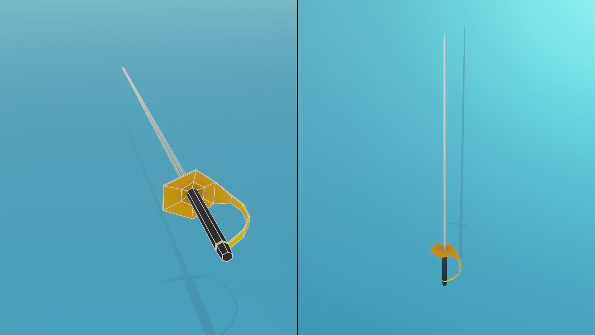 Low Poly Stylized Medieval Weapons Pack Low-poly 3D model_8