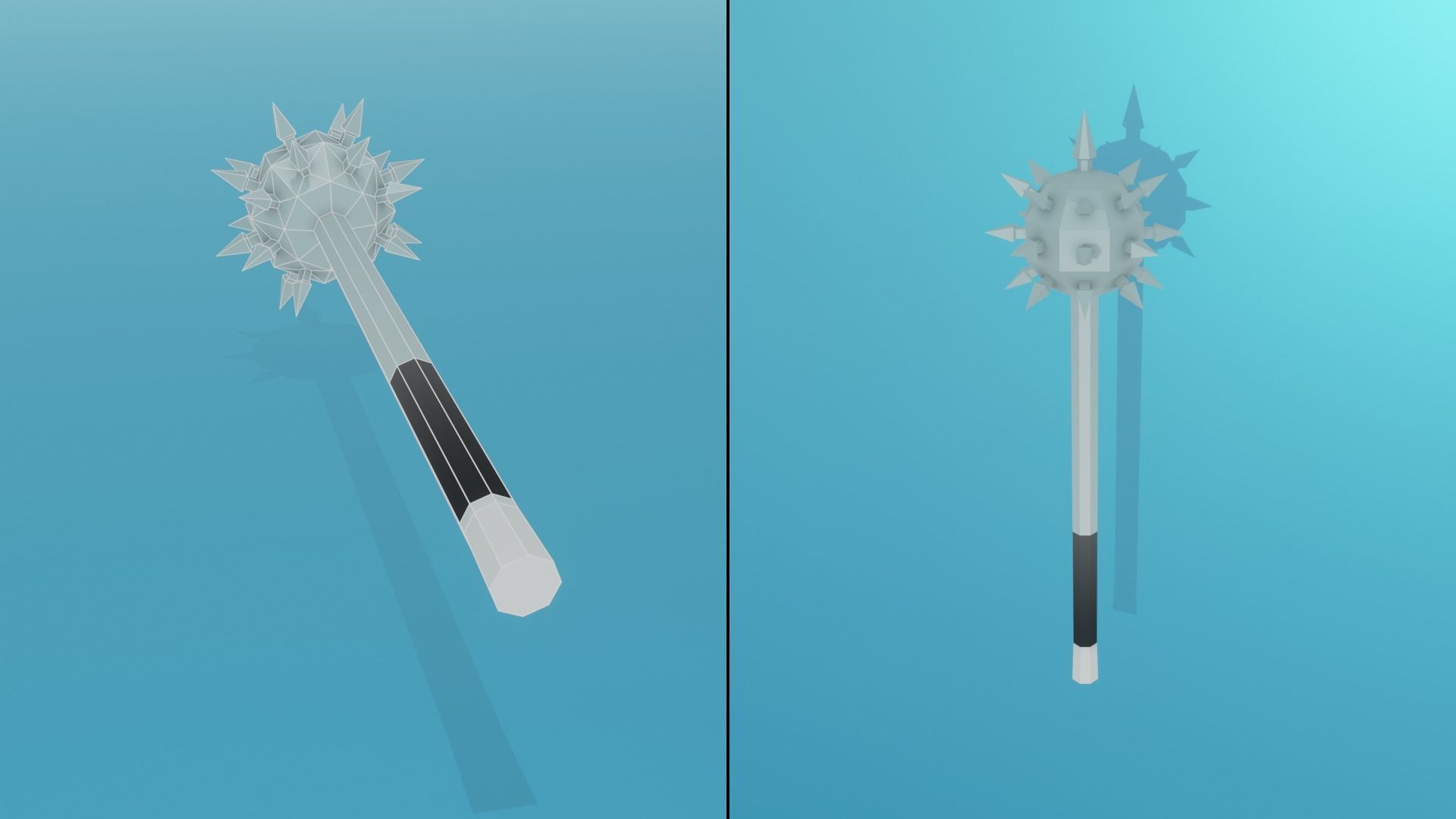 Low Poly Stylized Medieval Weapons Pack Low-poly 3D model_21