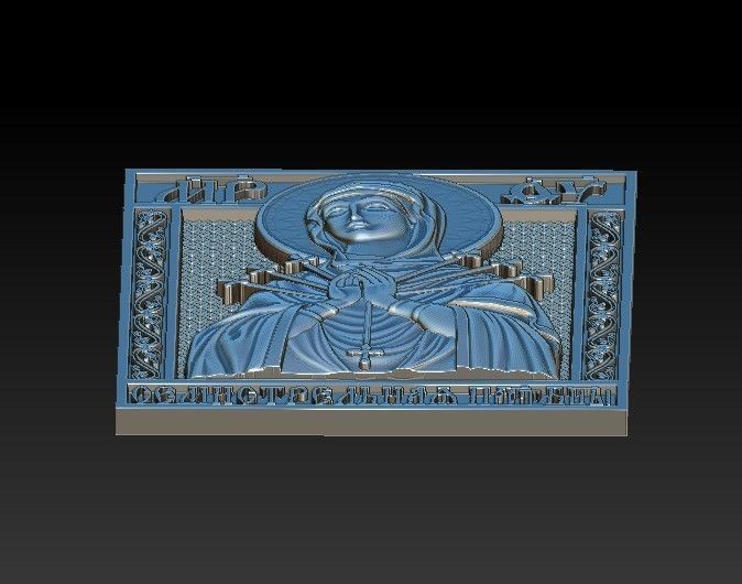 Seven-shooter mary 3D print model_1