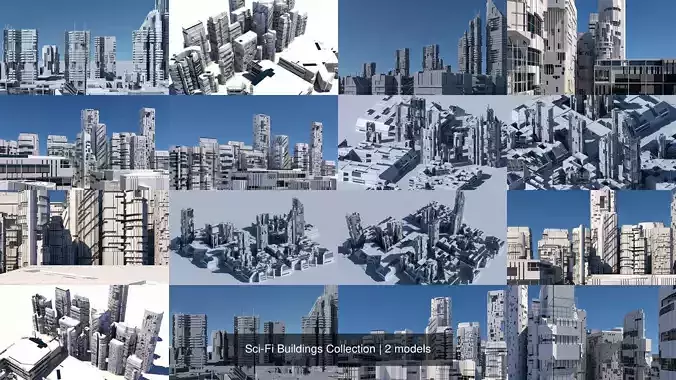 Sci-Fi Buildings Collection 