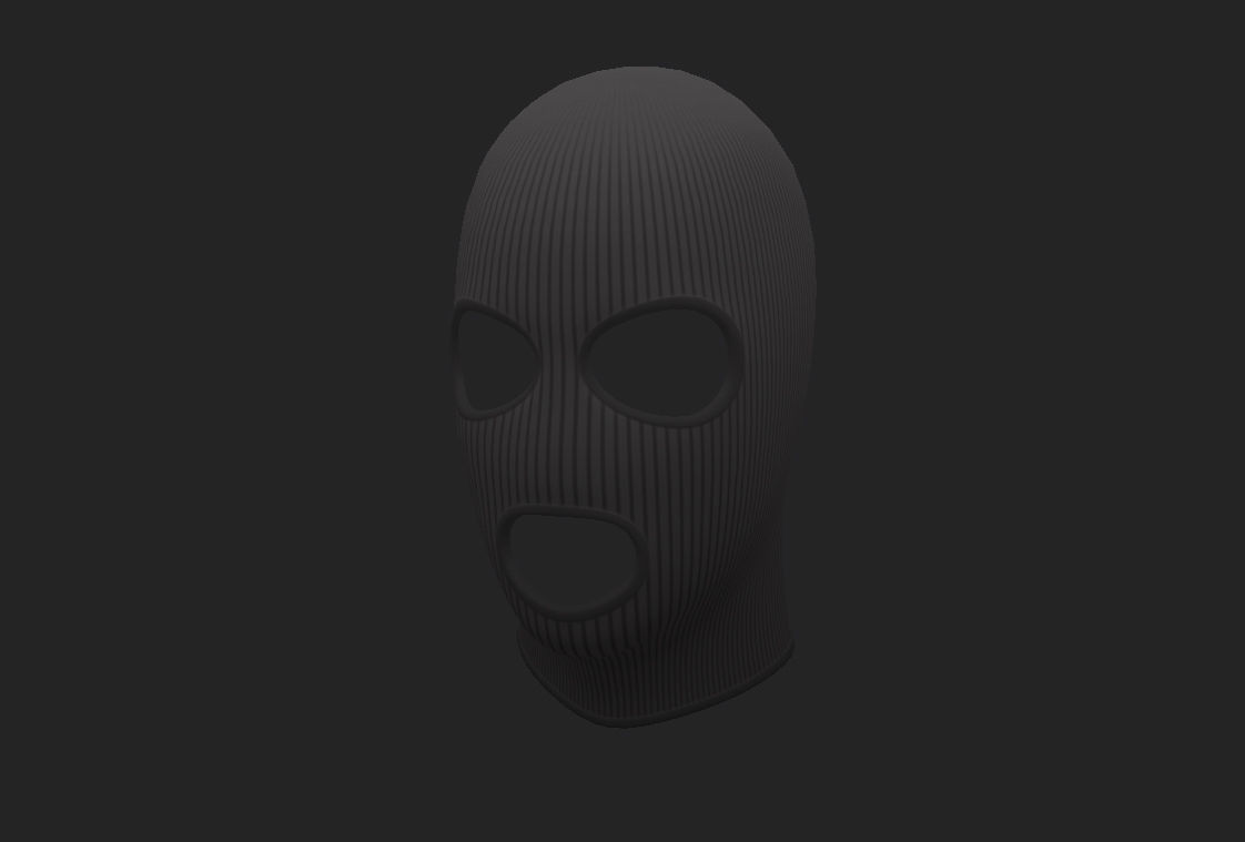 Balaclava Mask 3D model_15