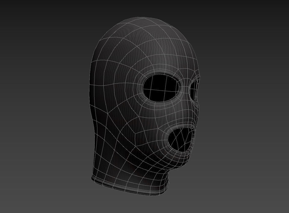 Balaclava Mask 3D model_9