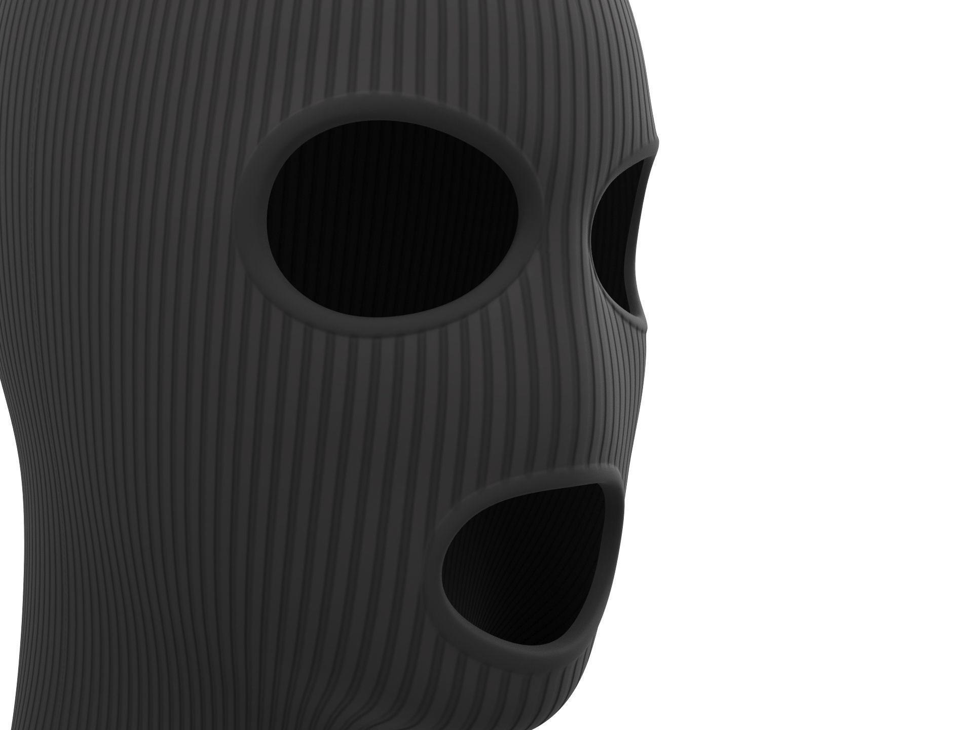 Balaclava Mask 3D model_5