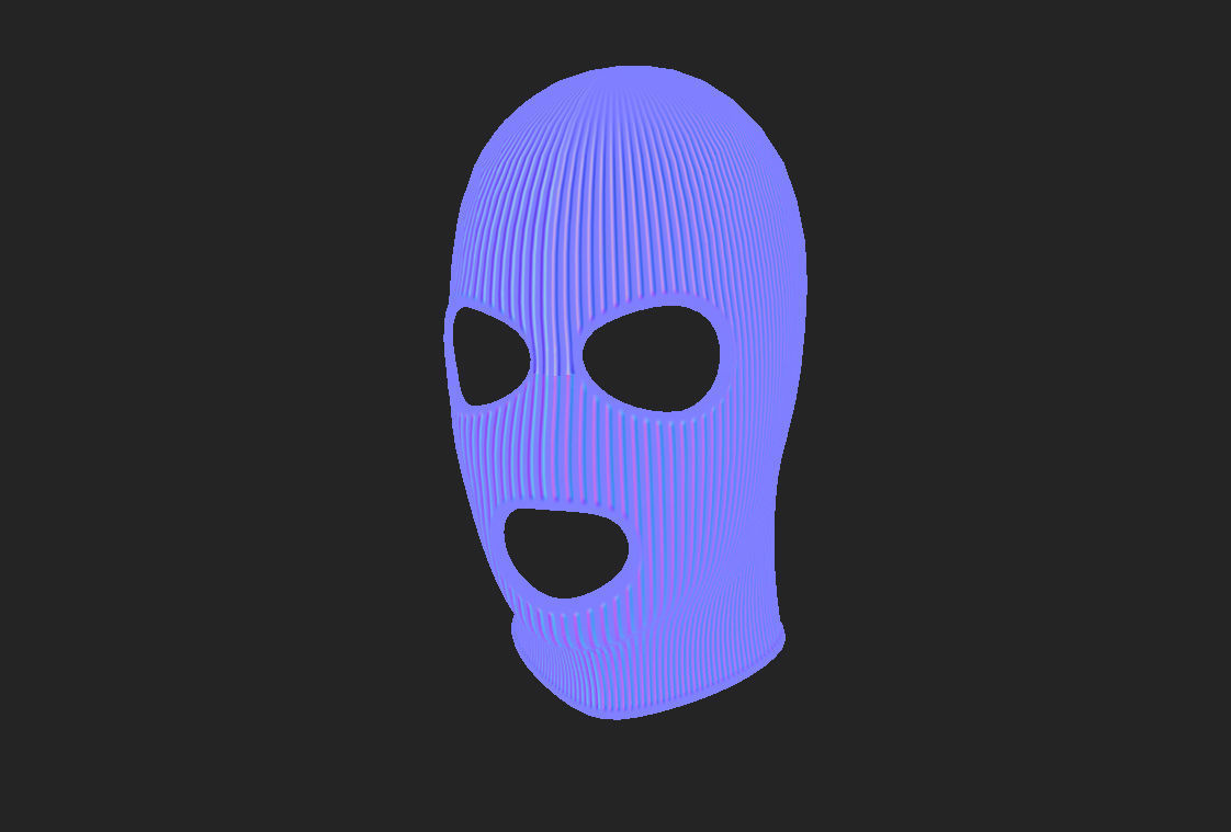 Balaclava Mask 3D model_16