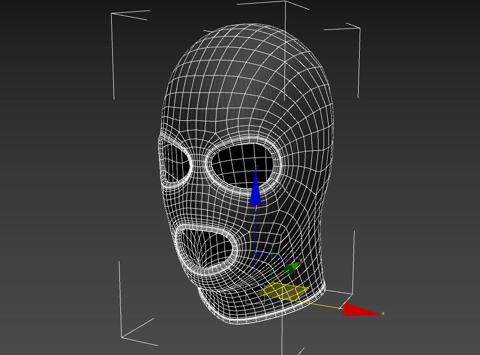 Balaclava Mask 3D model_8