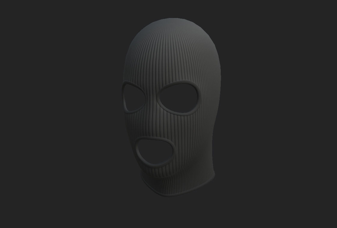 Balaclava Mask 3D model_14