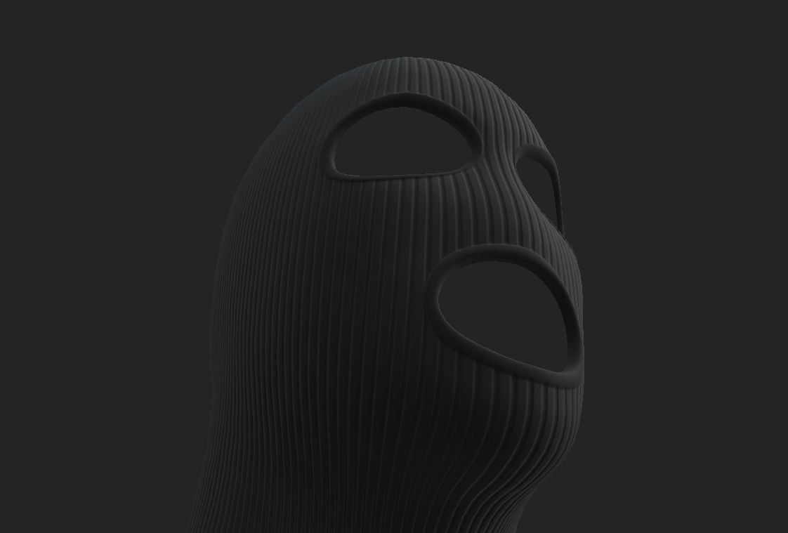 Balaclava Mask 3D model_19