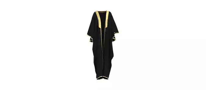 Abaya arabic traditional clothing kaftan OBJ MARVELOUS DESIGNER