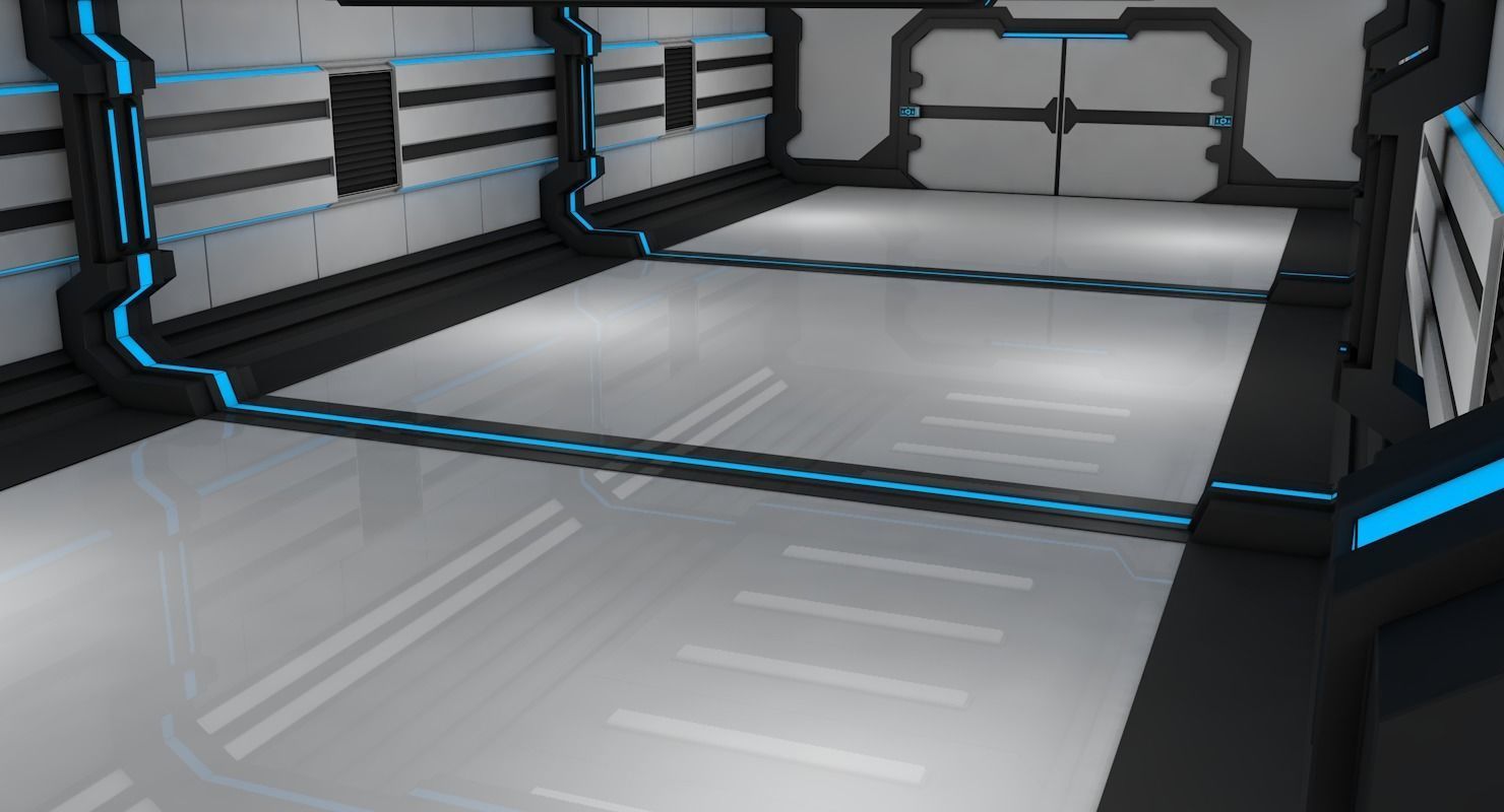 Sci Fi Corridor 3D model_12