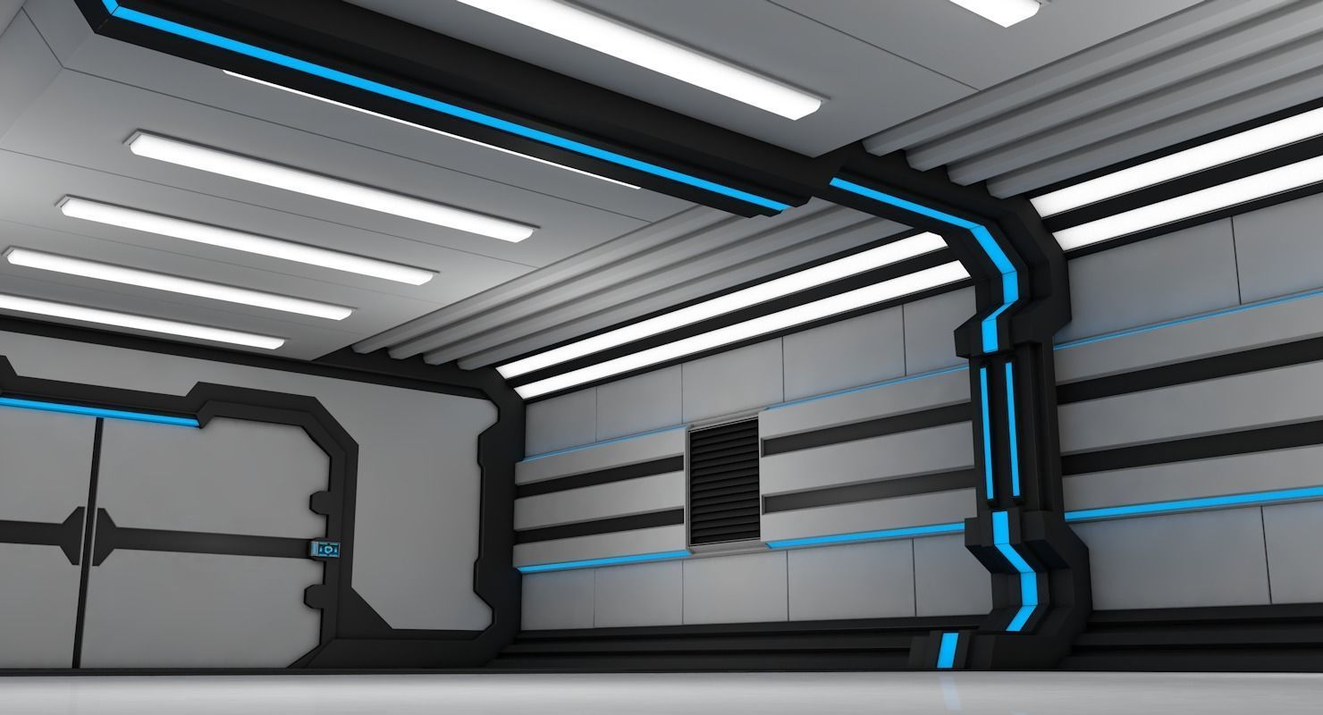 Sci Fi Corridor 3D model_11