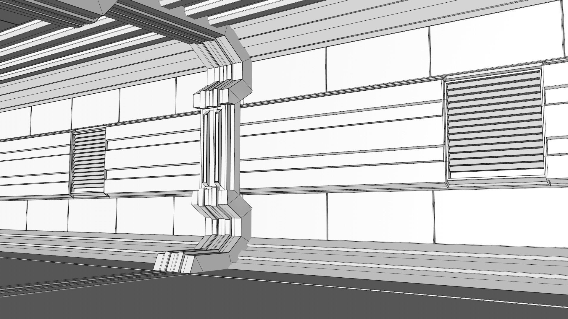 Sci Fi Corridor 3D model_20
