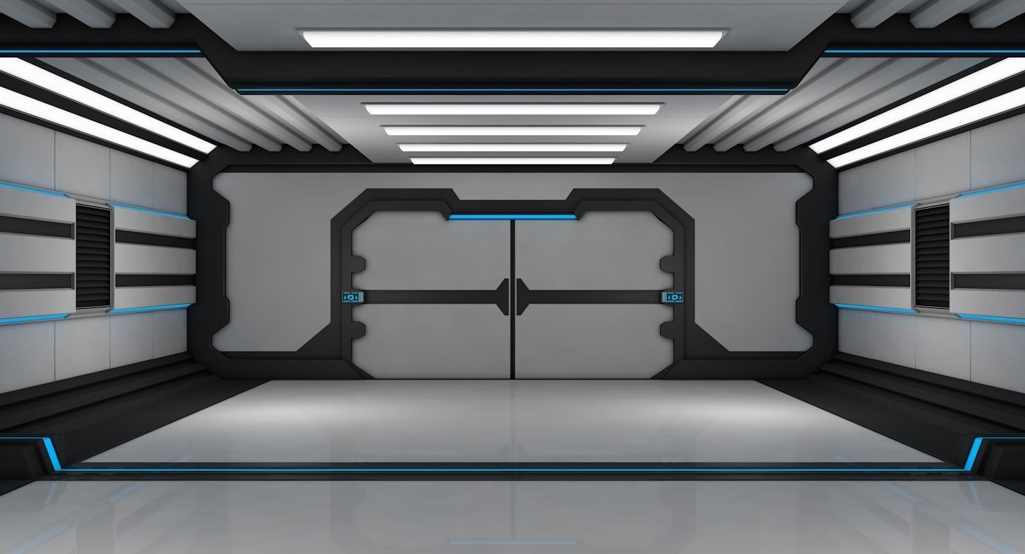 Sci Fi Corridor 3D model_4