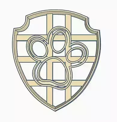 Paw Patrol Badges Cookie Cutter Set