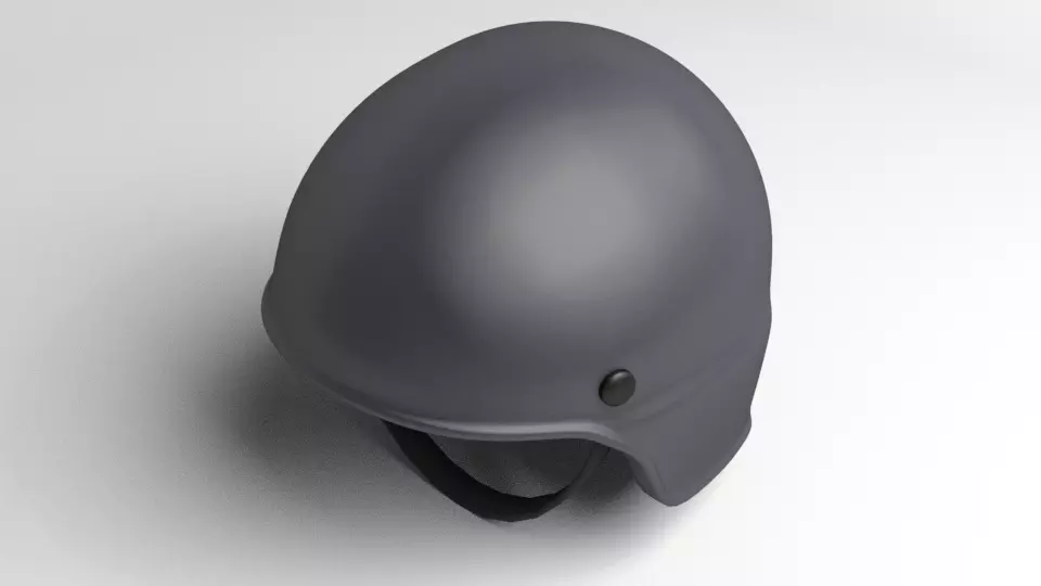 Combat Helmet - ECH 3D model_0