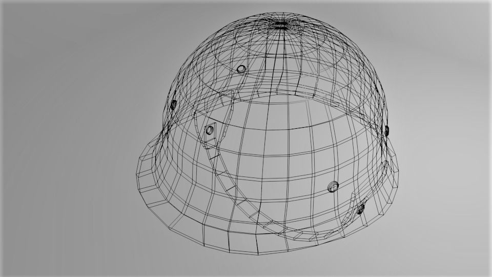 Combat Helmet - M80 3D model_5