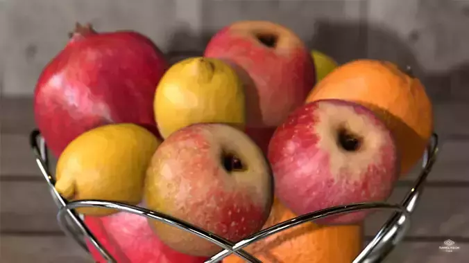 Basket Fruits Collection - Photoscanned PBR