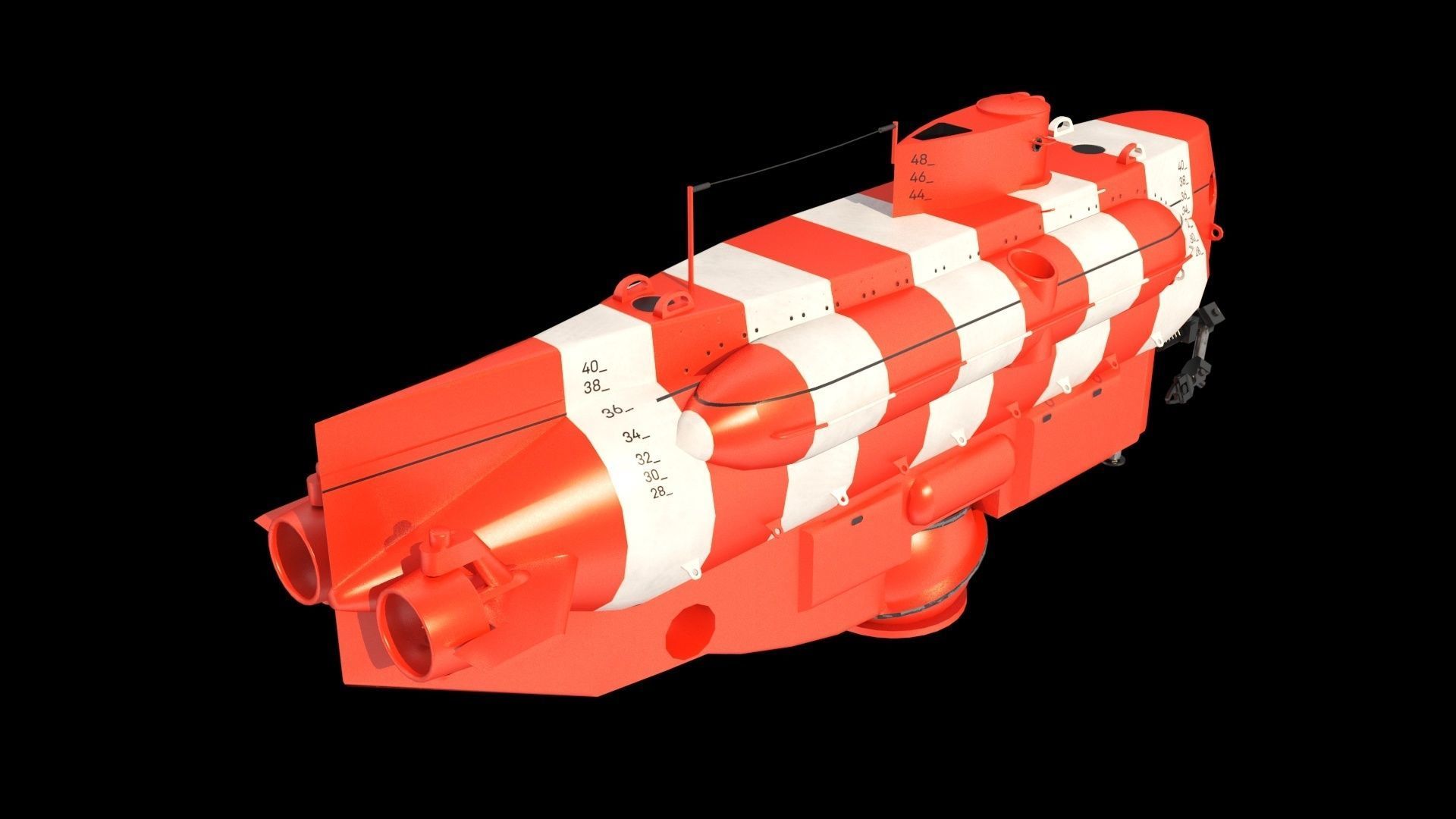 As 40 Bester Deep-submergence rescue vehicle Low-poly 3D model_2