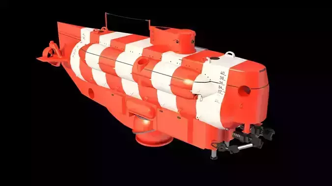 As 40 Bester Deep-submergence rescue vehicle Low-poly 3D model
