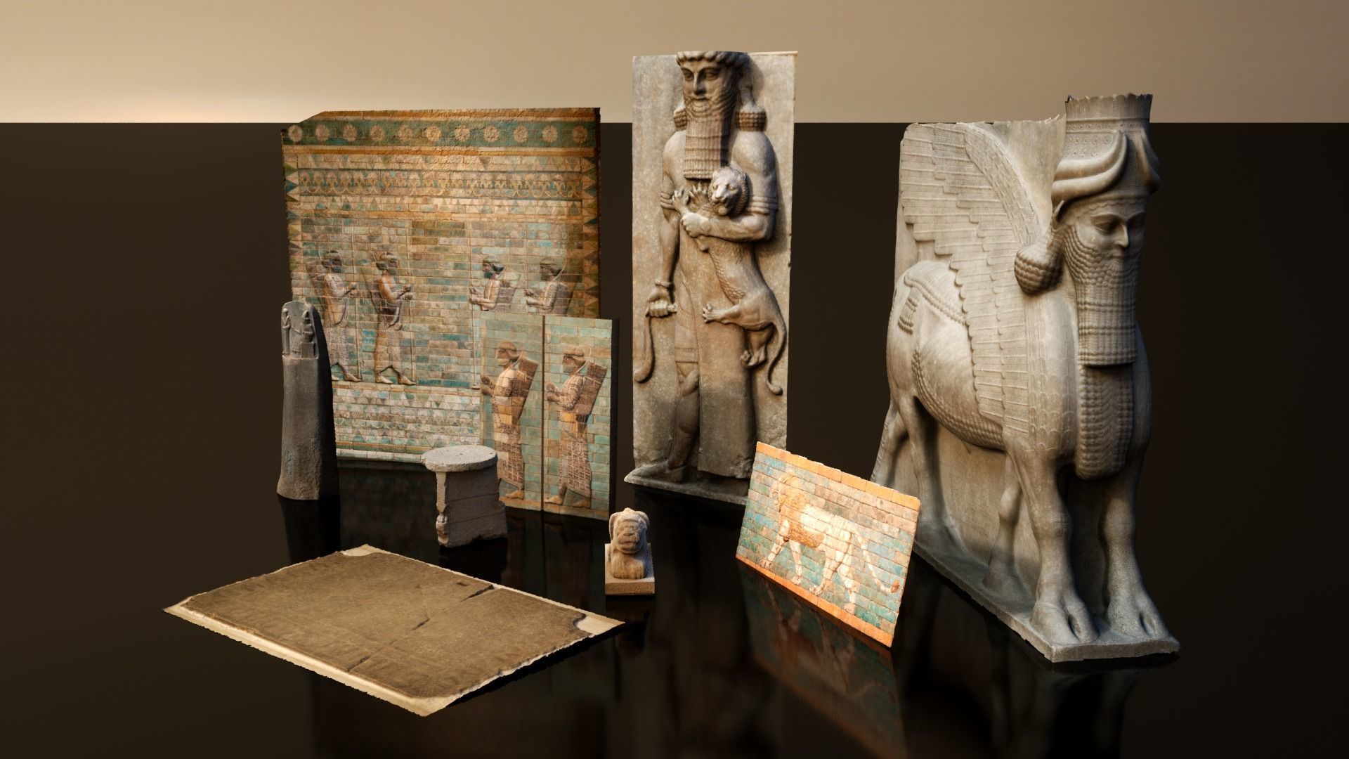 Assyrian 3D Models Collection Explore Ancient Artifacts _26
