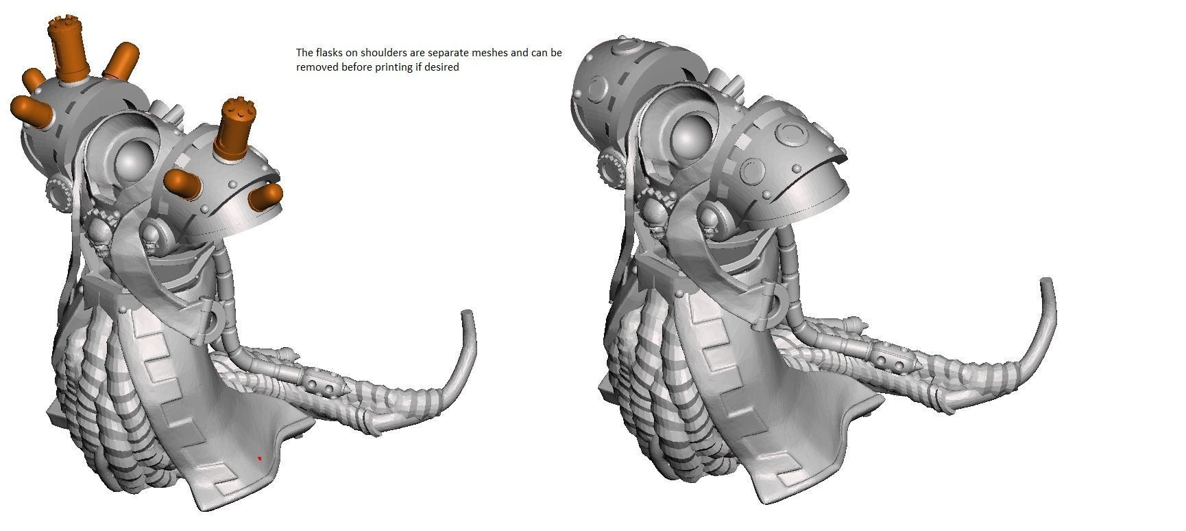 Dark Techno Brutalizers - Heavy Troops 3D print model_4
