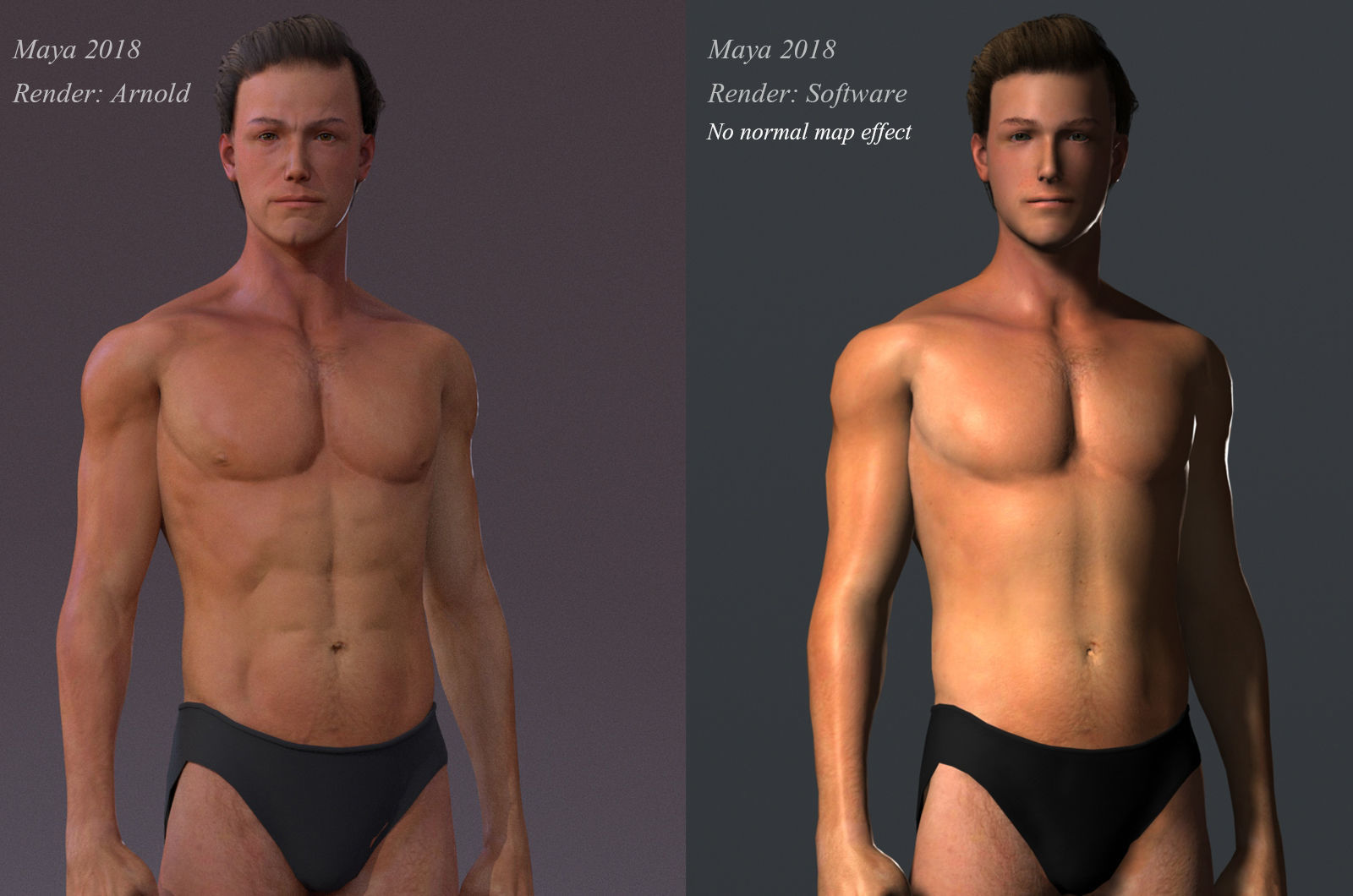 Male Full Body Rig Low-poly 3D model_10
