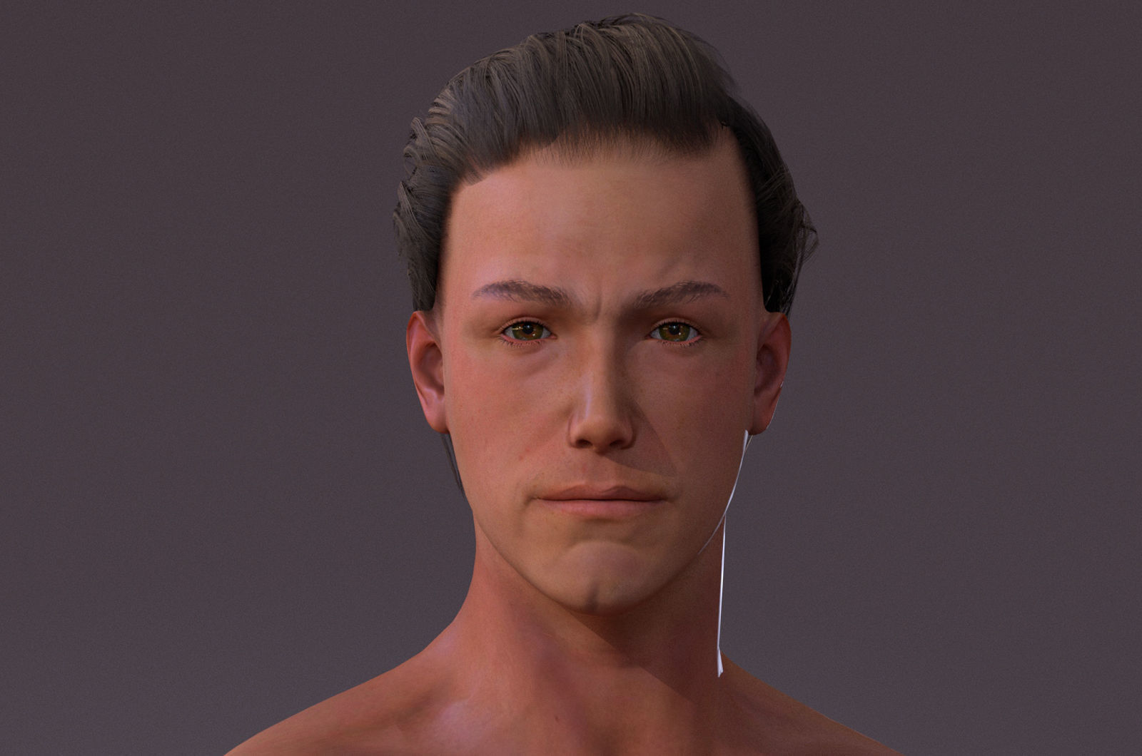 Male Full Body Rig Low-poly 3D model_8