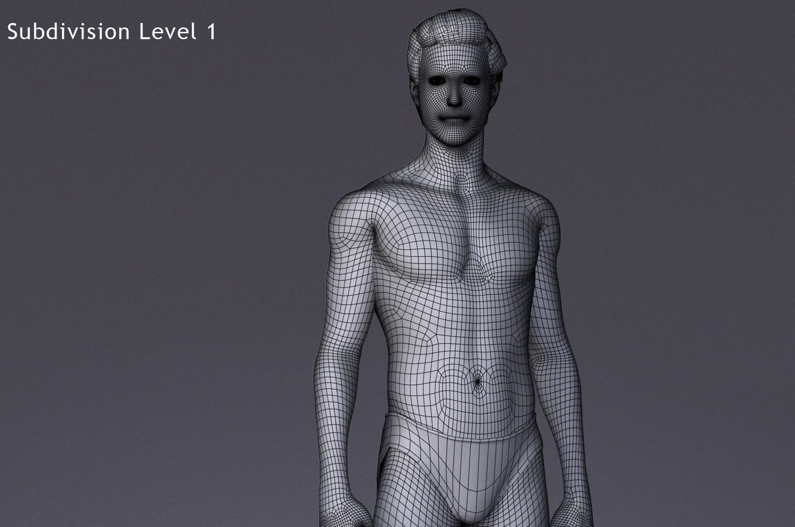 Male Full Body Rig Low-poly 3D model_19