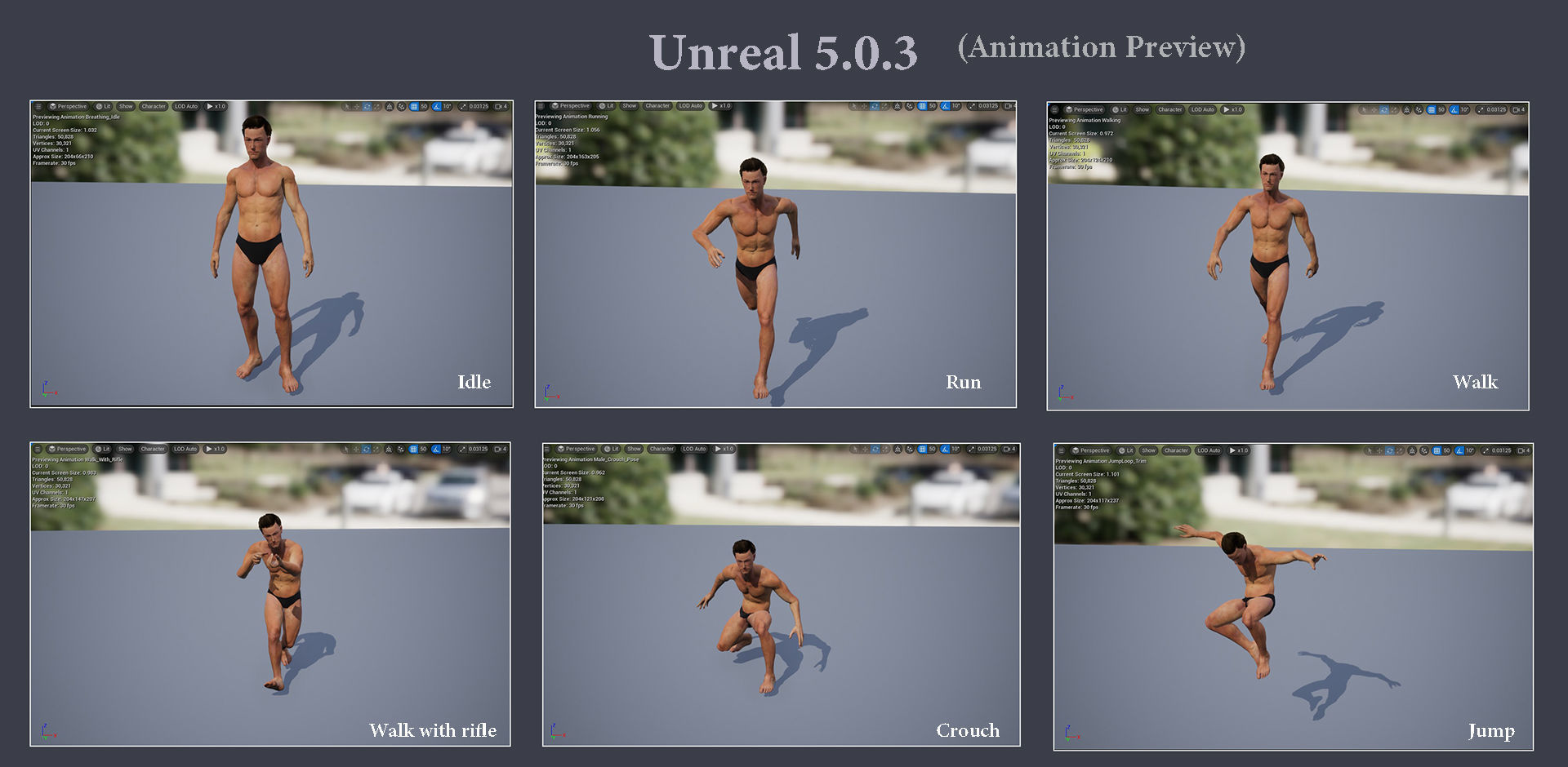 Male Full Body Rig Low-poly 3D model_14
