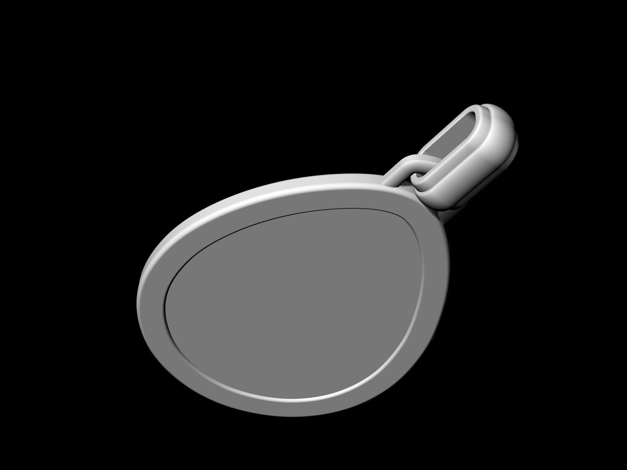 Bunny in Easter egg Pendant 3D print model_7