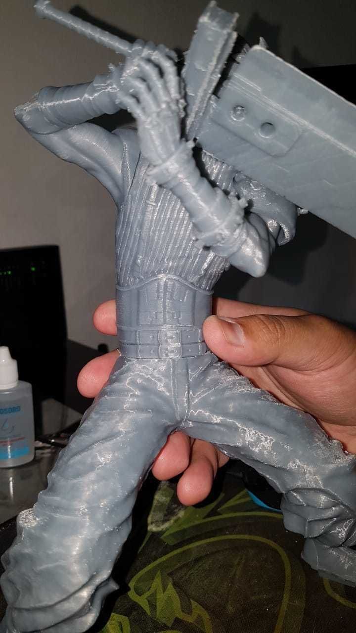 Cloud Strife Final Fantasy 7 REMAKE 3D print model_9