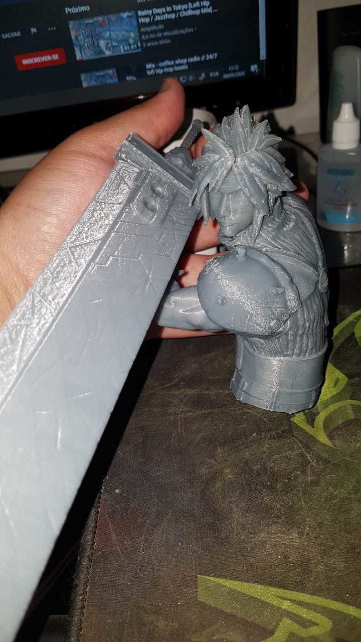 Cloud Strife Final Fantasy 7 REMAKE 3D print model_14