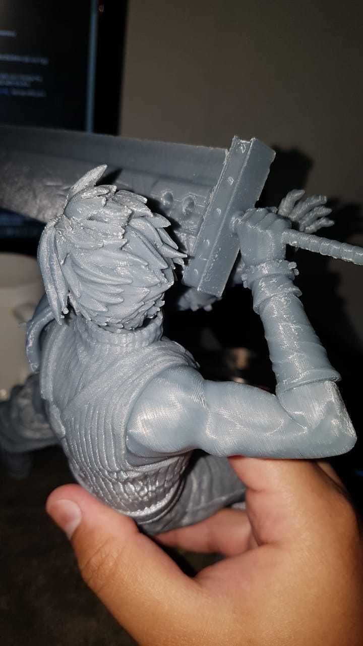 Cloud Strife Final Fantasy 7 REMAKE 3D print model_8