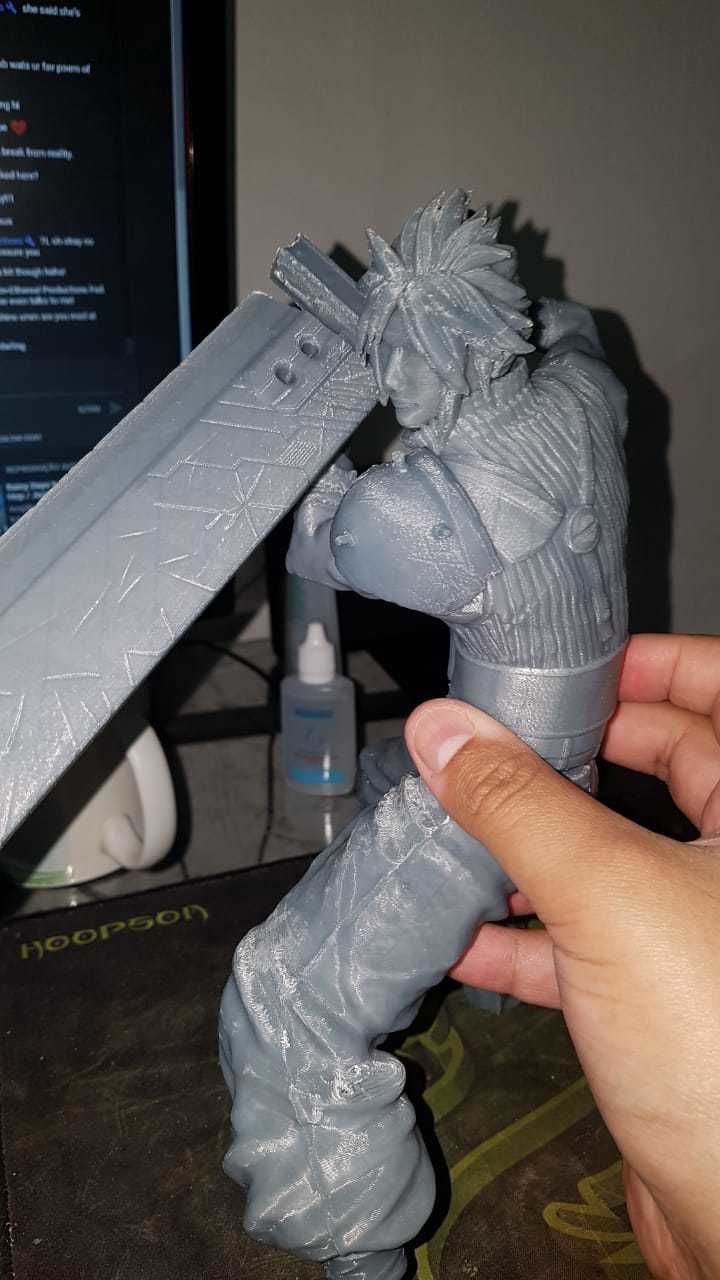 Cloud Strife Final Fantasy 7 REMAKE 3D print model_11