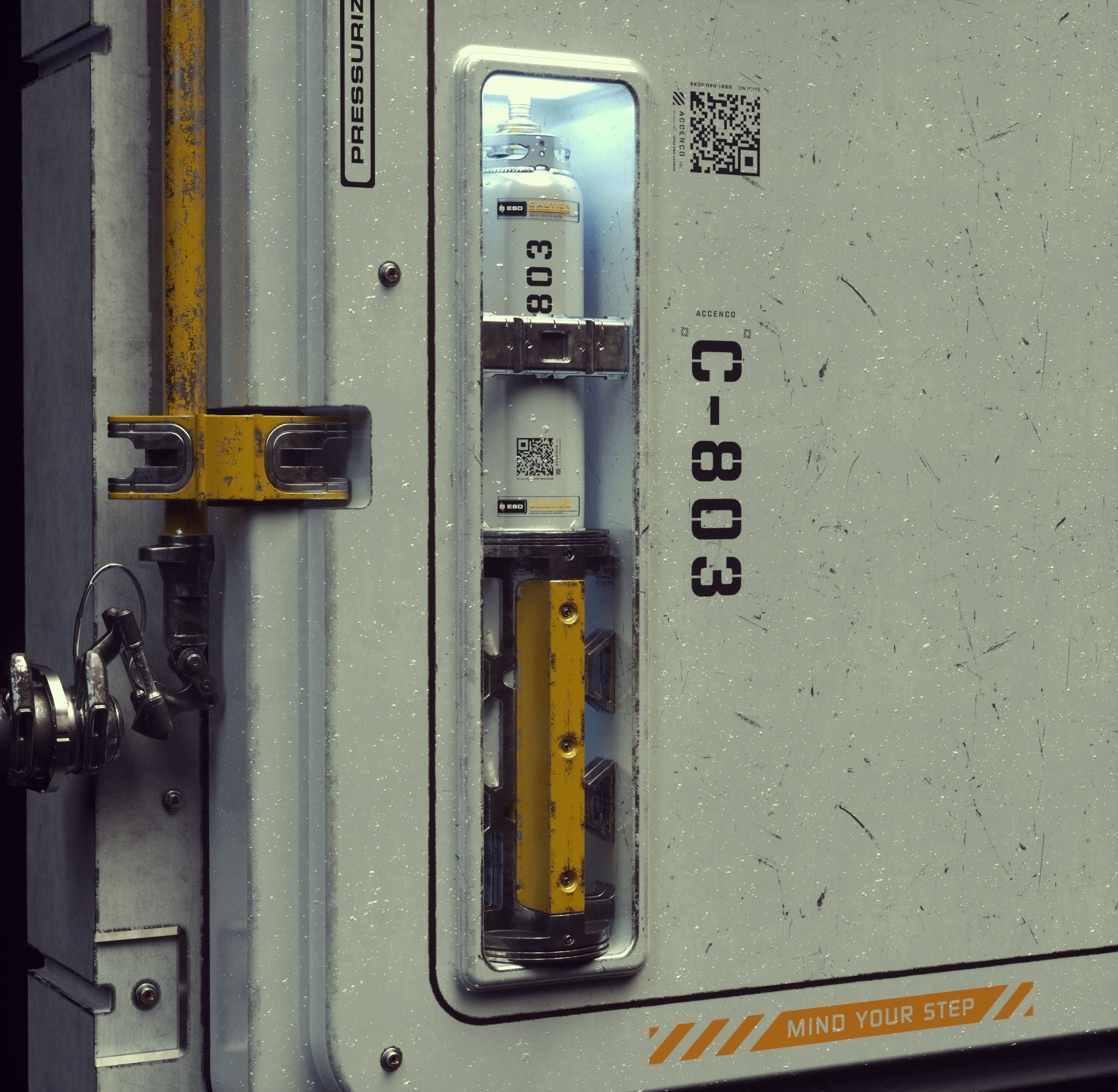 Scifi Moonbase Door 3D model_2