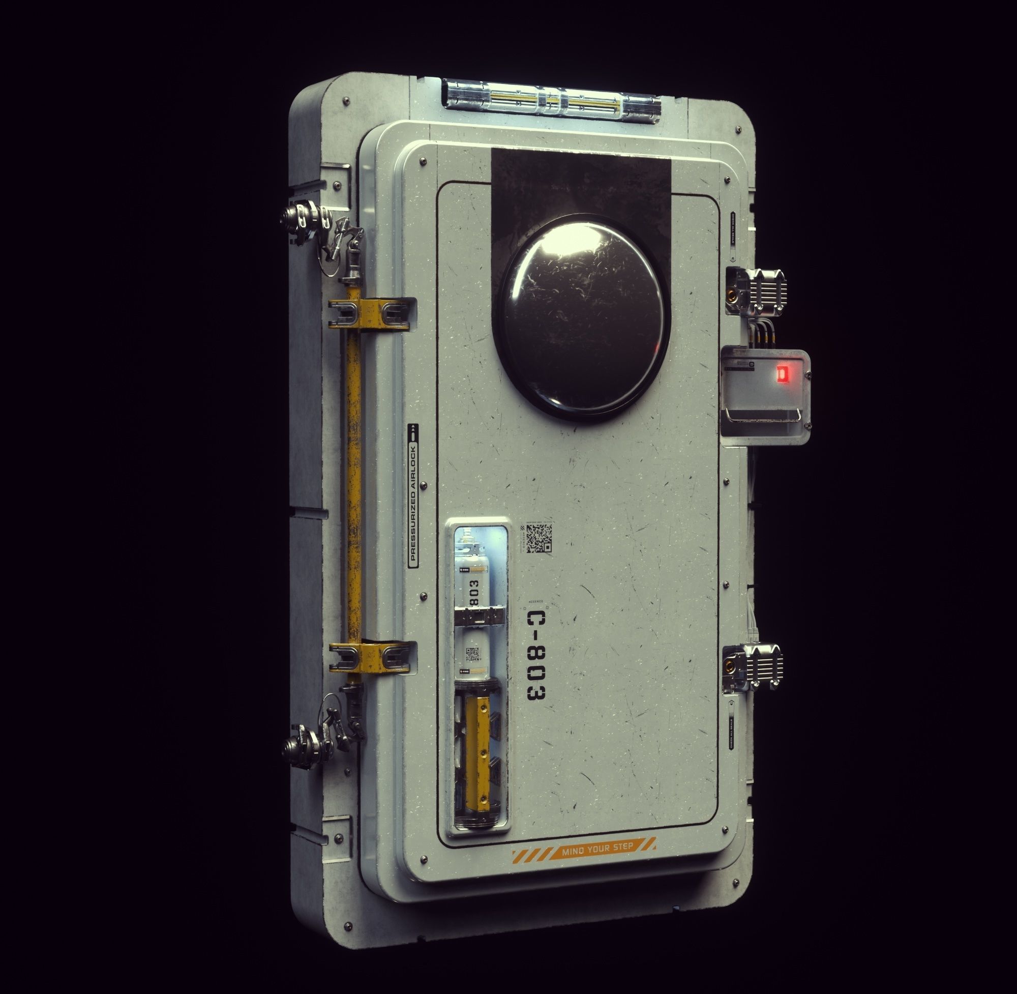 Scifi Moonbase Door 3D model_1