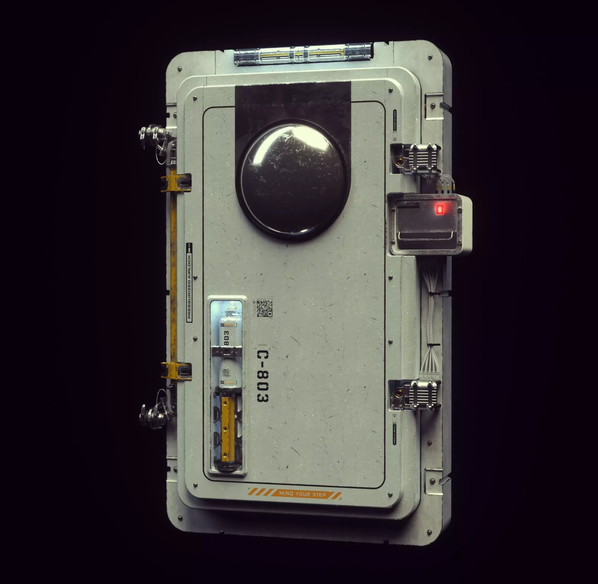 Scifi Moonbase Door 3D model_0