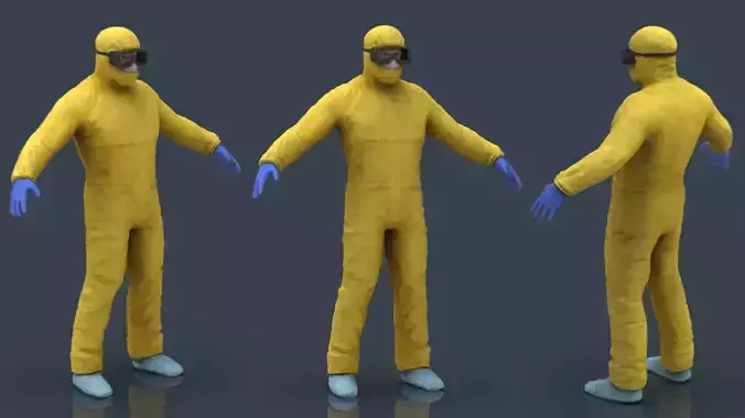 Hazmat Suit 3D model