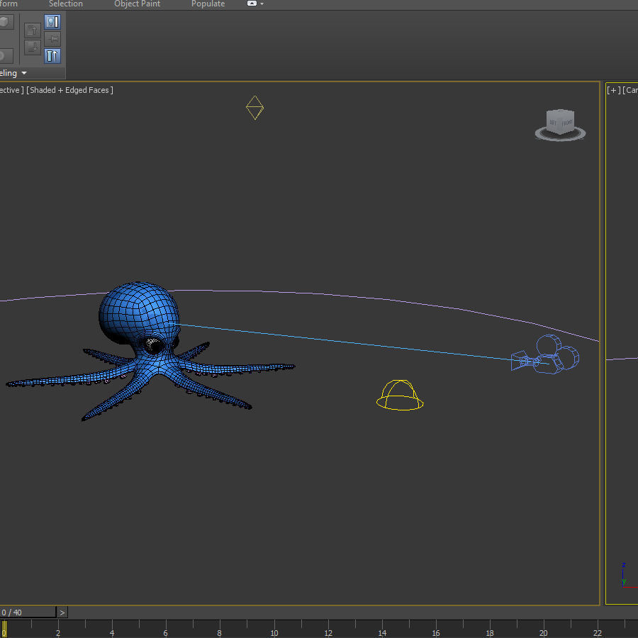 Octopus cartoon 03 3D model_26
