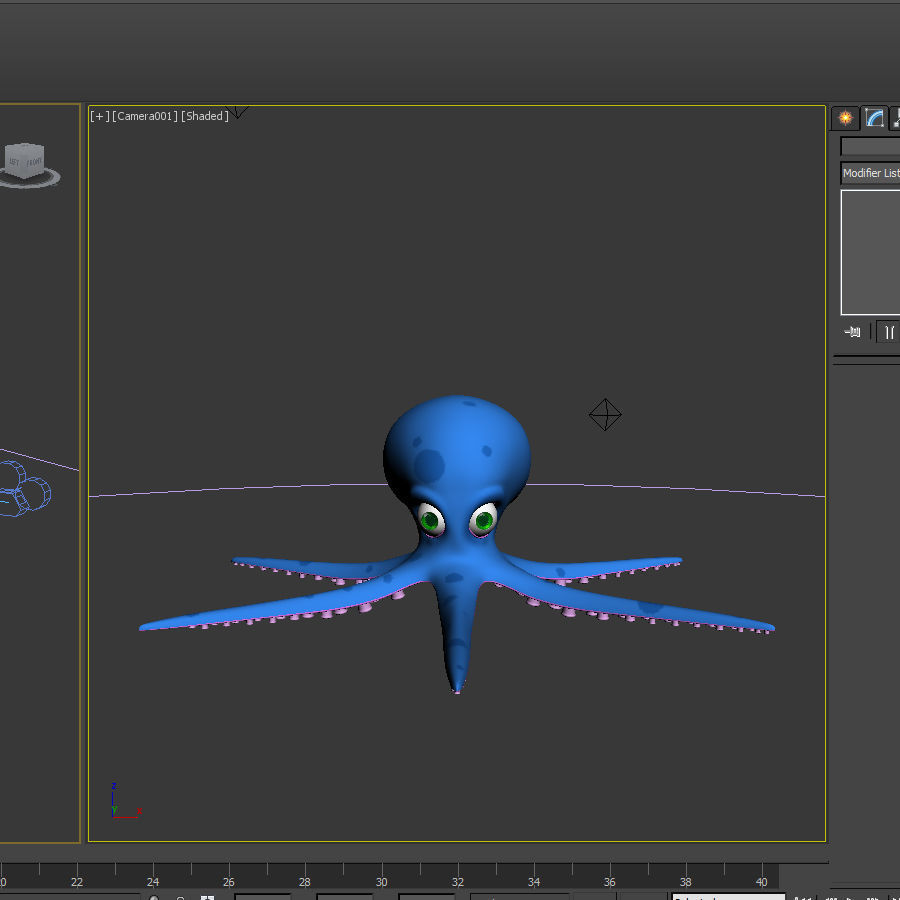 Octopus cartoon 03 3D model_27