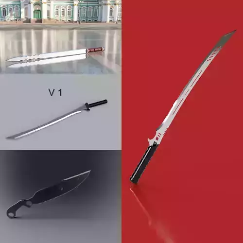 Deathstroke Sword Pack X4