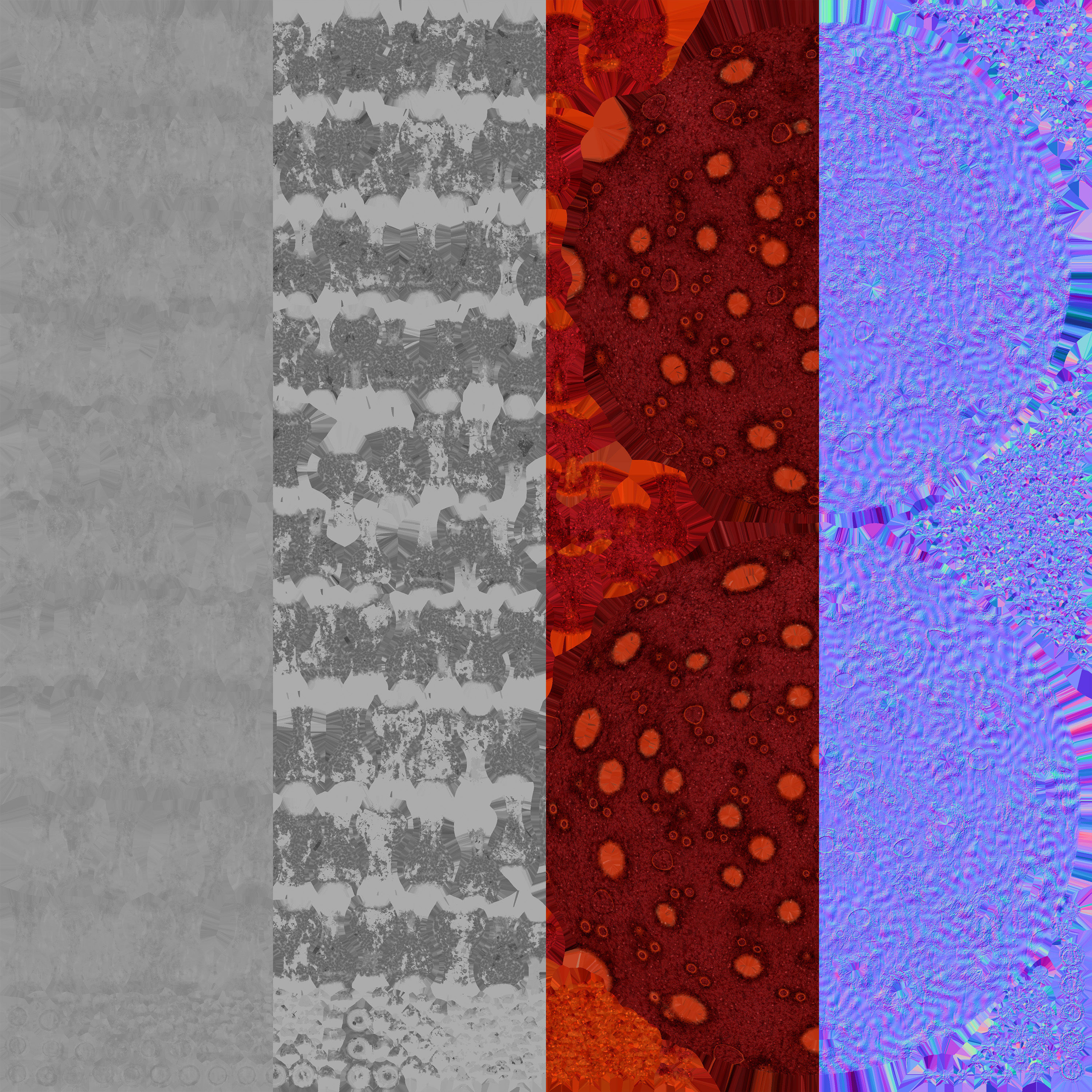 3D Coronavirus SARS-CoV-2 - Red Low-poly 3D model_7