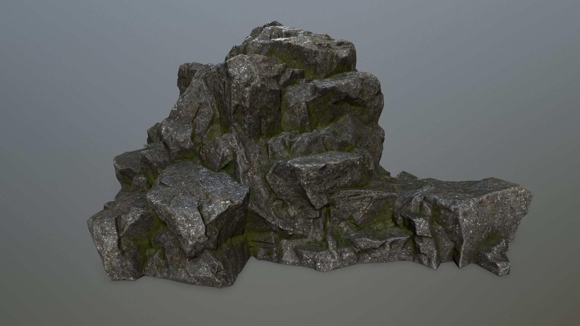 rocks rock Low-poly 3D model_34