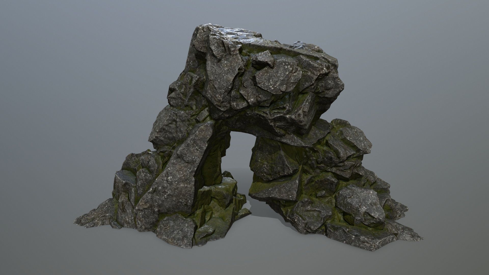 rocks rock Low-poly 3D model_11