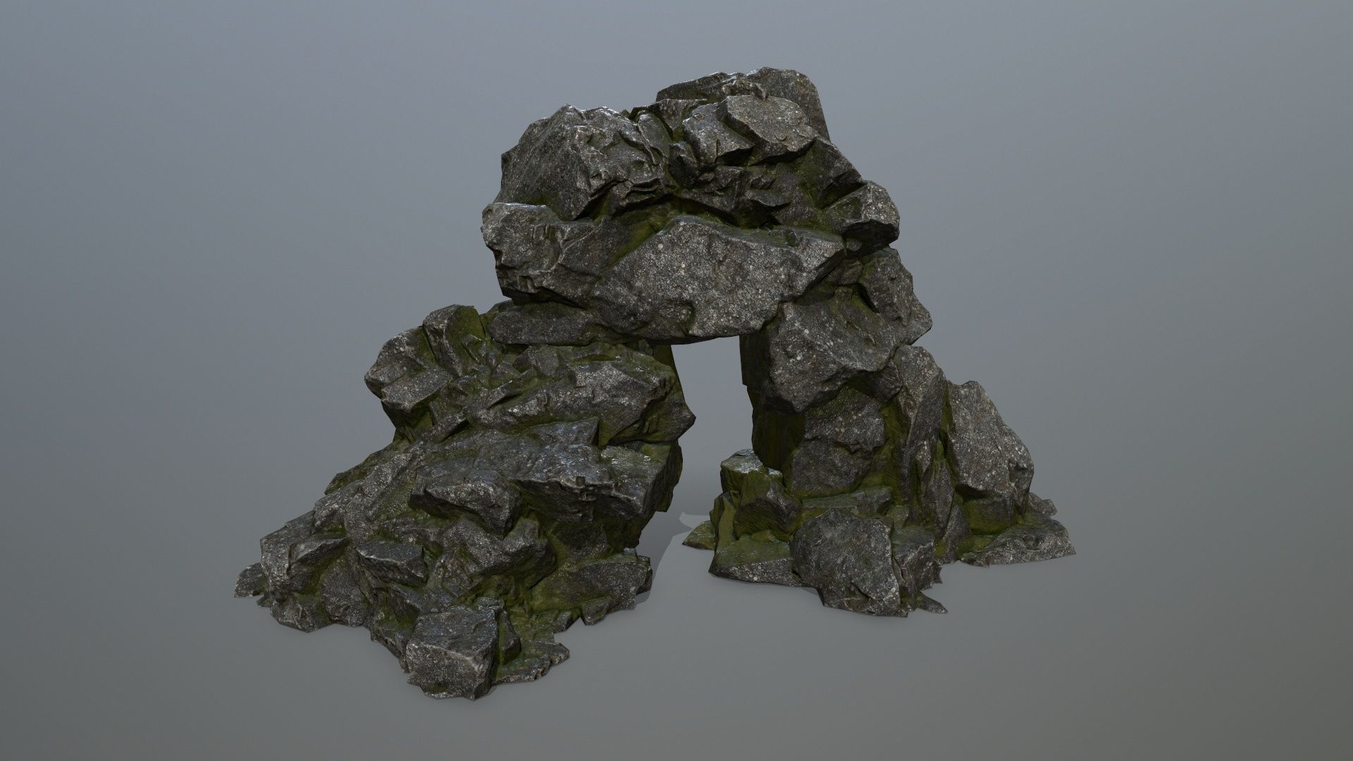 rocks rock Low-poly 3D model_13