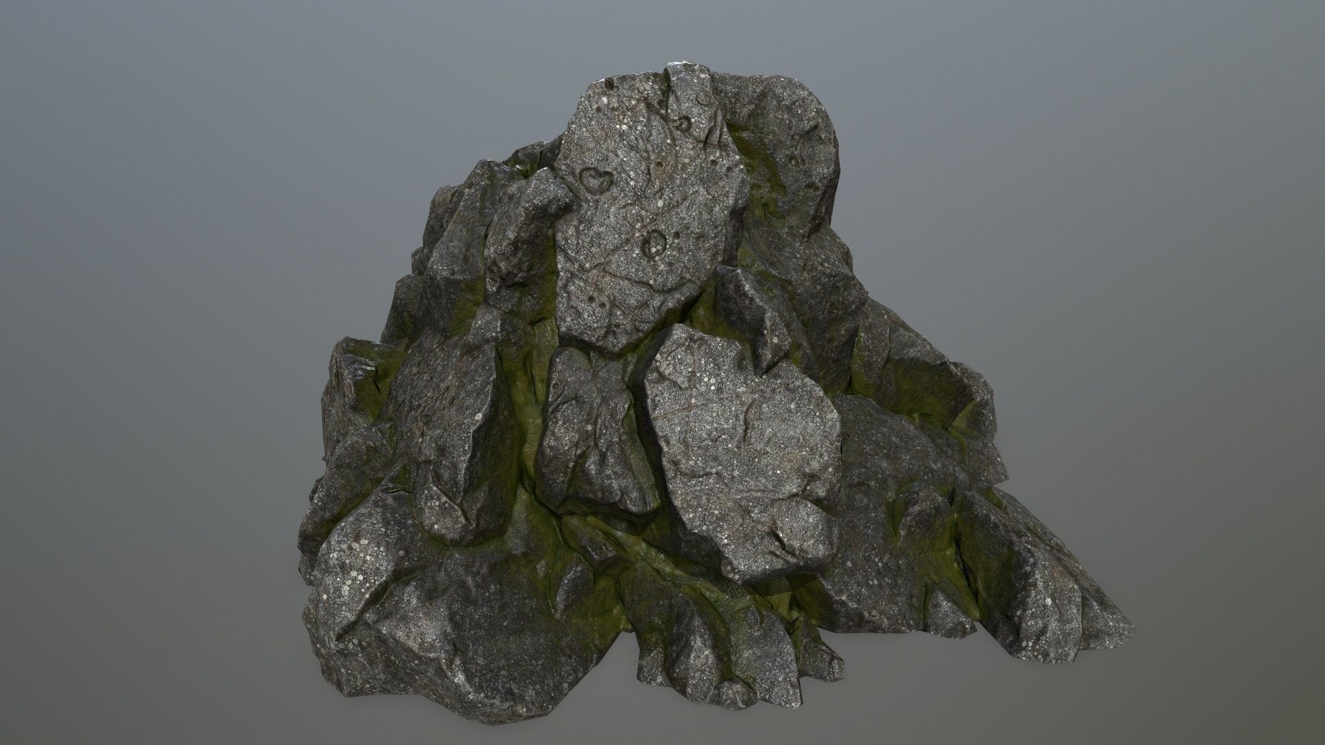 rocks rock Low-poly 3D model_17