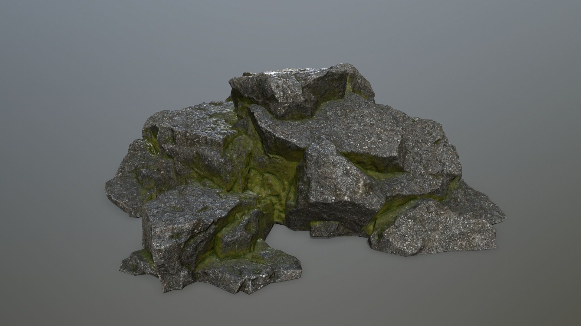 rocks rock Low-poly 3D model_5