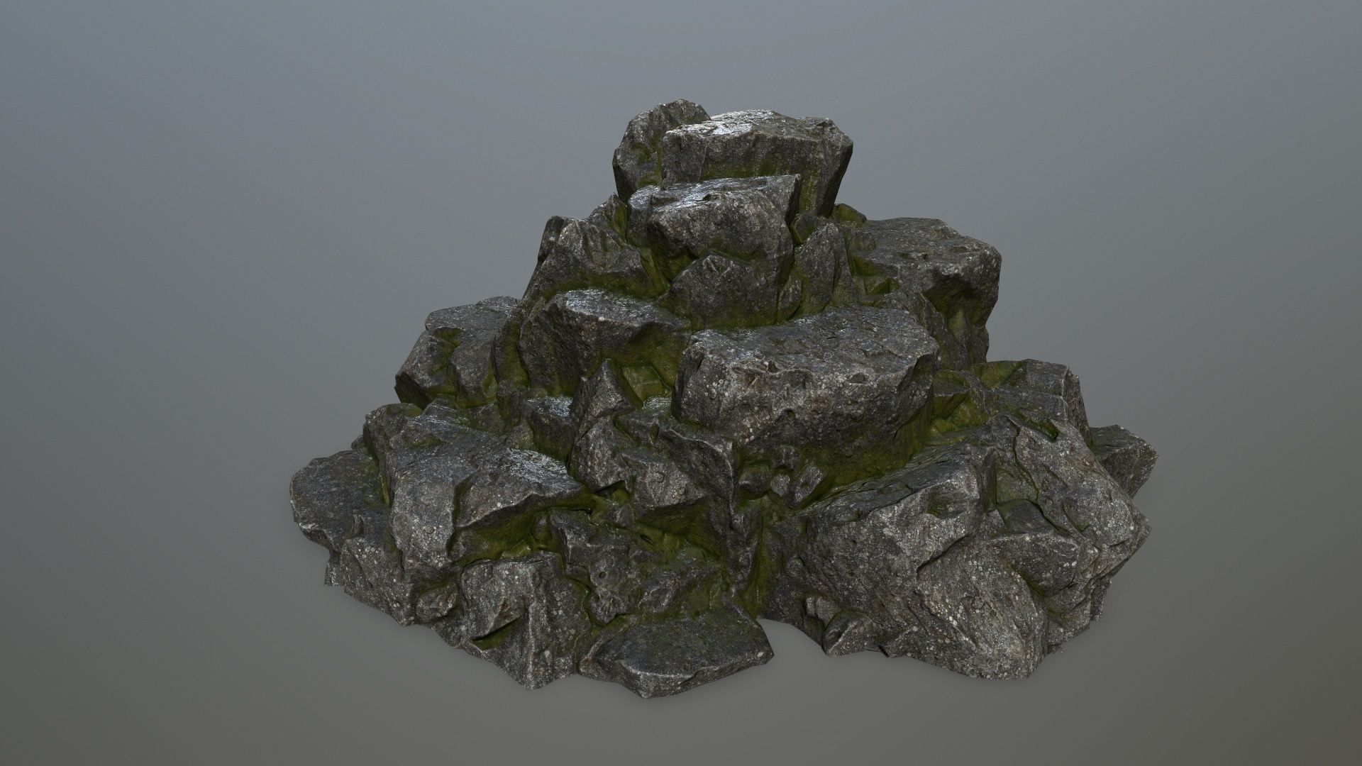 rocks rock Low-poly 3D model_30