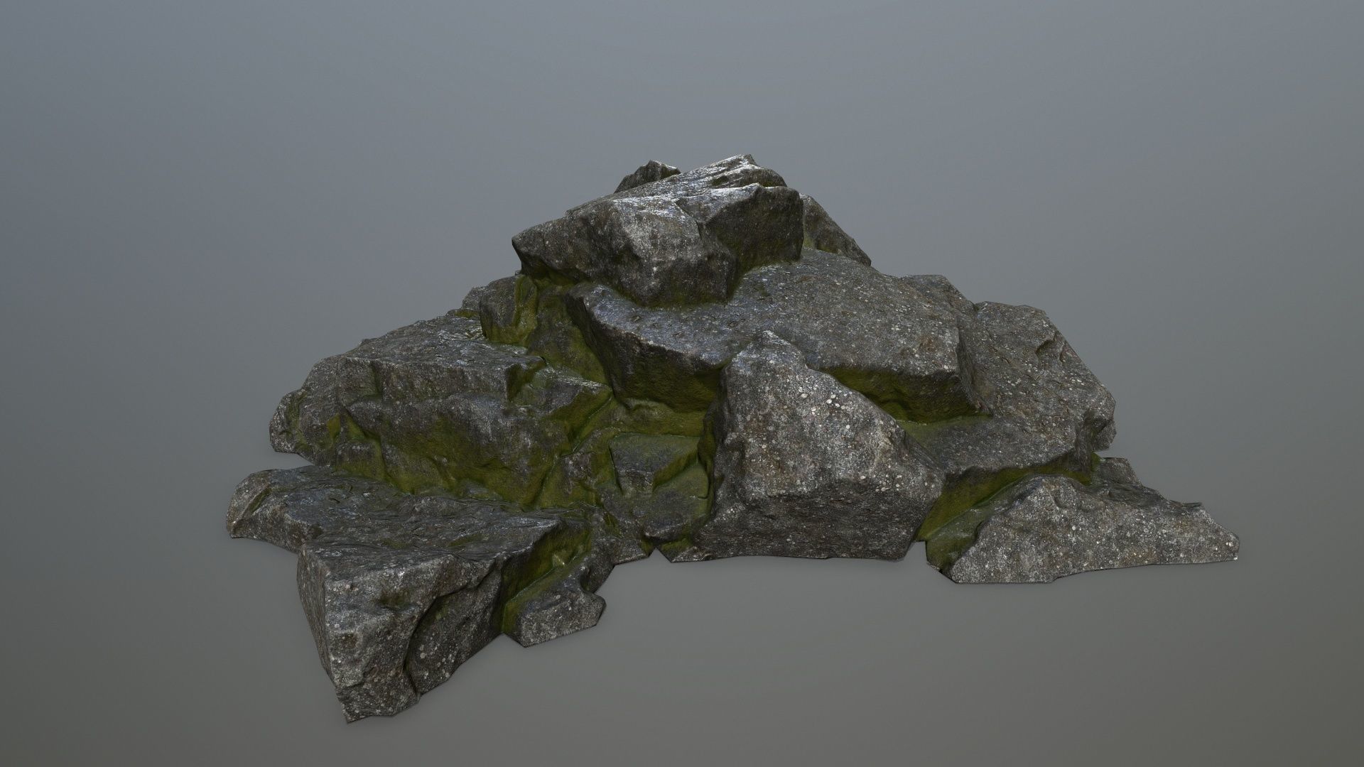 rocks rock Low-poly 3D model_20