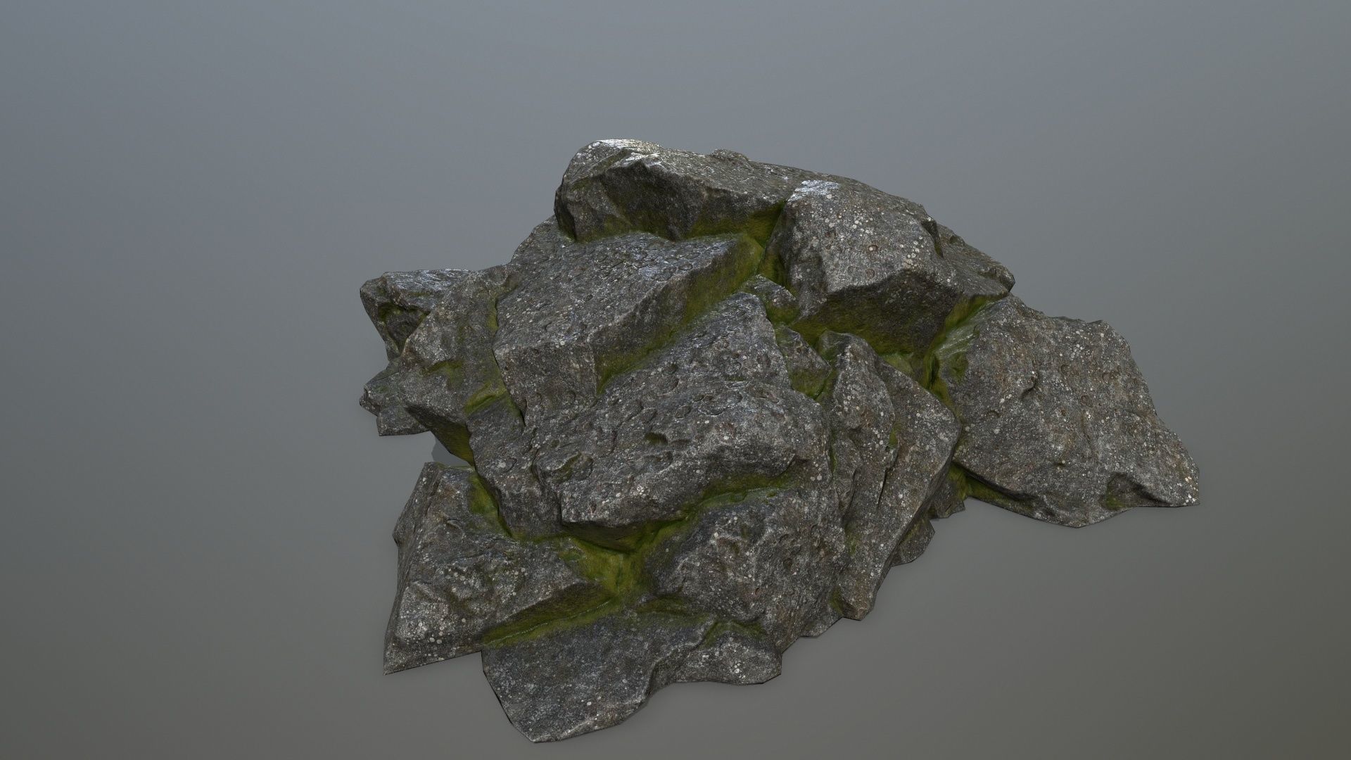 rocks rock Low-poly 3D model_6